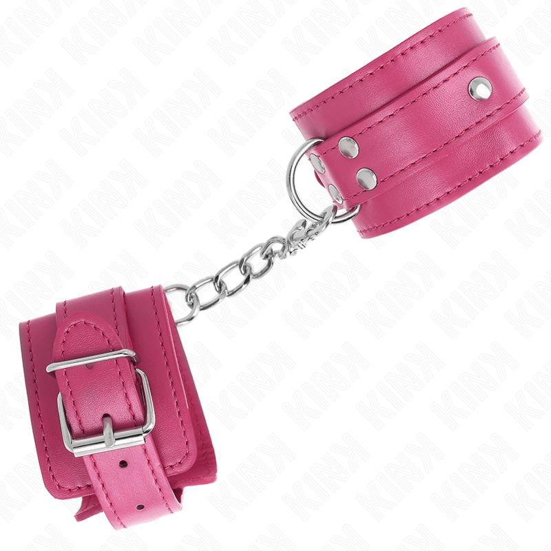 KINK - 3 D-RING WRIST RESTRAINTS ADJUSTABLE PINK 17.5-25 CM X 6 CM - Bild 2