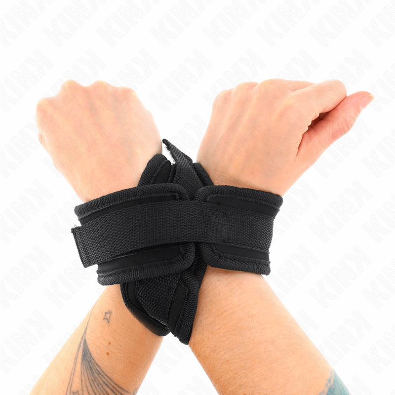 KINK - CROSS CUFFS BLACK 34 X 5.5 CM - Bild 3
