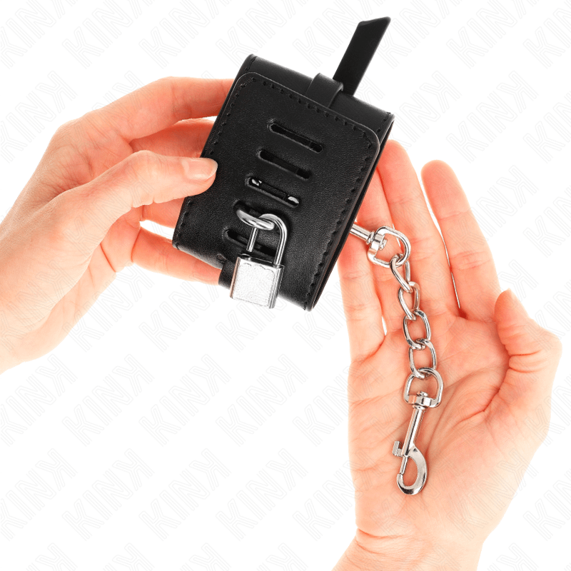 KINK - DELUXE LOCKING WRIST RESTRAINTS BLACK ADJUSTABLE 14.5-21 CM X 6 CM - Bild 3