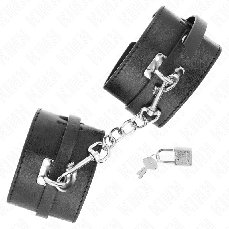 KINK - DELUXE LOCKING WRIST RESTRAINTS BLACK ADJUSTABLE 14.5-21 CM X 6 CM - Bild 2
