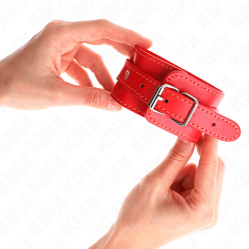 KINK - THIN WRIST RESTRAINTS RED ADJUSTABLE 21-33 CM - Image 2
