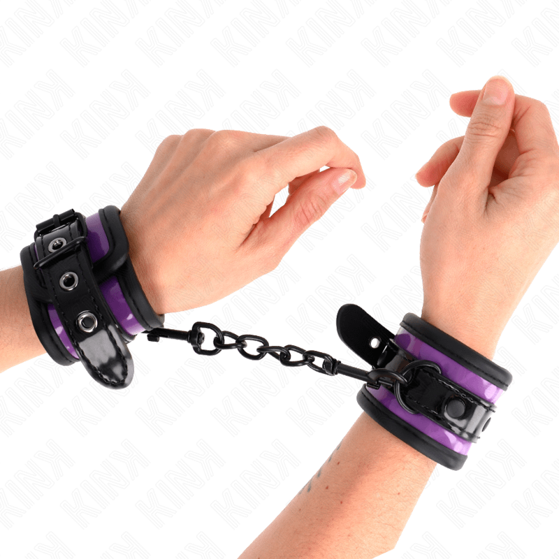 KINK - NEOPRENE WRIST RESTRAINTS LIGHT PURPLE AJUSTABLE 21-28 CM X 5 CM - Bild 3