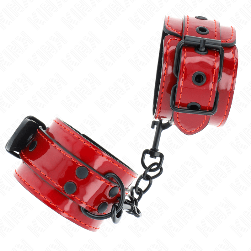 KINK - DARK RED WRIST CUFFS 23 X 5 CM - Bild 2