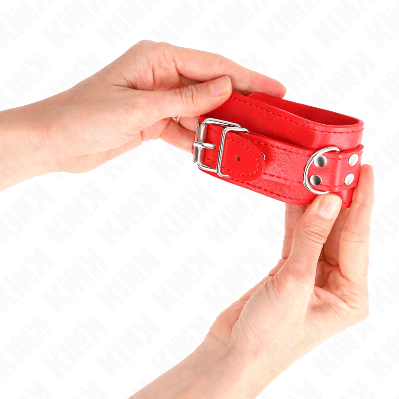 KINK - SIMPLE WRIST RESTRAINTS RED ADJUSTABLE 20-23 CM X 5.5 CM - Image 3