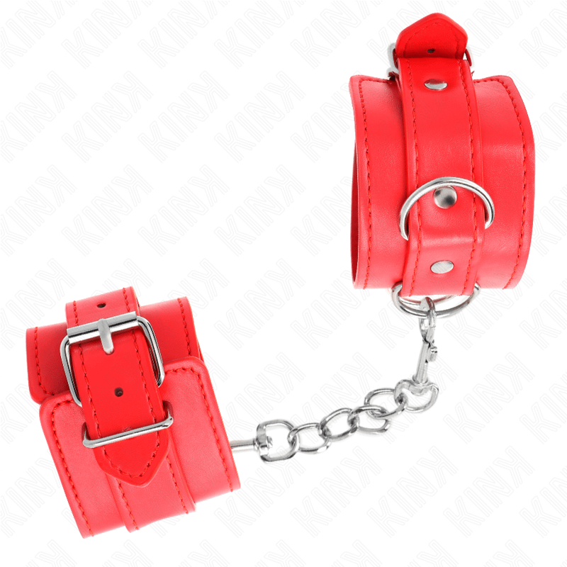 KINK - SIMPLE WRIST RESTRAINTS RED ADJUSTABLE 20-23 CM X 5.5 CM - Image 2
