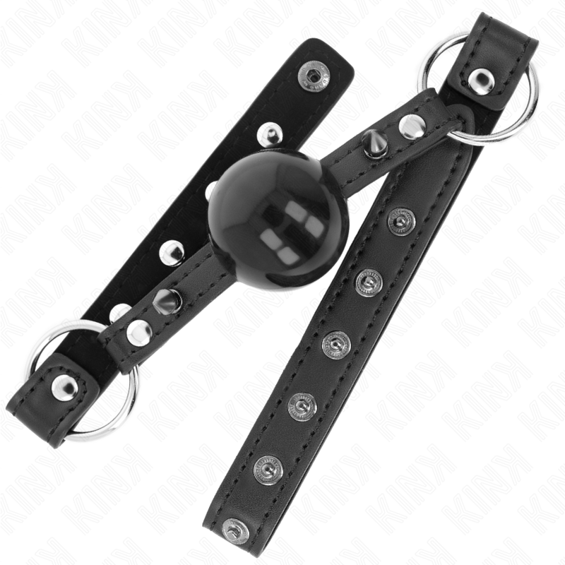 KINK - BALL 4 CM GAG WITH TIP RIVET AND SNAP LOCK 65 x 2 CM - Image 2