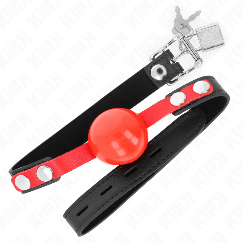 KINK - SOFT TPE BALL 4 CM GAG MODEL 4 60 x 2 CM ADJUSTABLE 37-52 CM - Bild 2