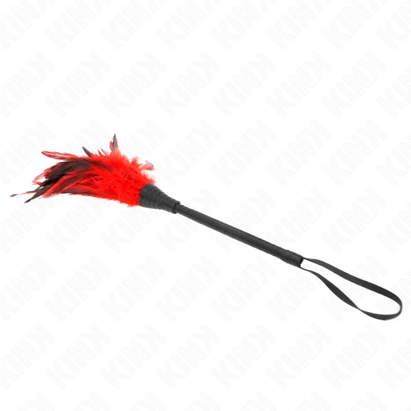 KINK - RED MAIDS HORN SHAPED TICKLE CHICKEN FEATHERS 36 CM - Bild 3