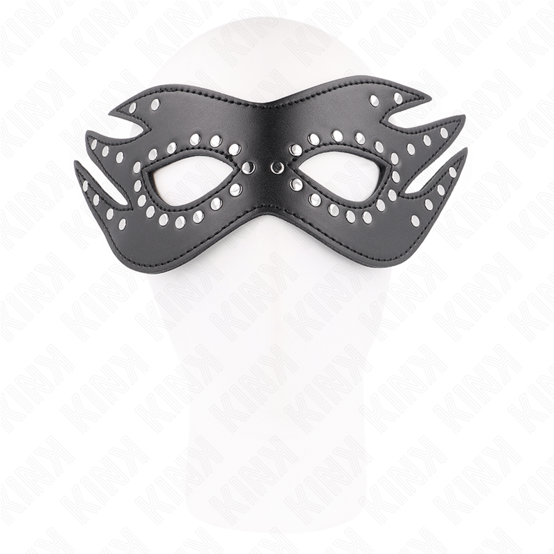 KINK - LEATHERETTE MASK WITH RIVETS MODEL 3 26 x 9.5 CM - Bild 2