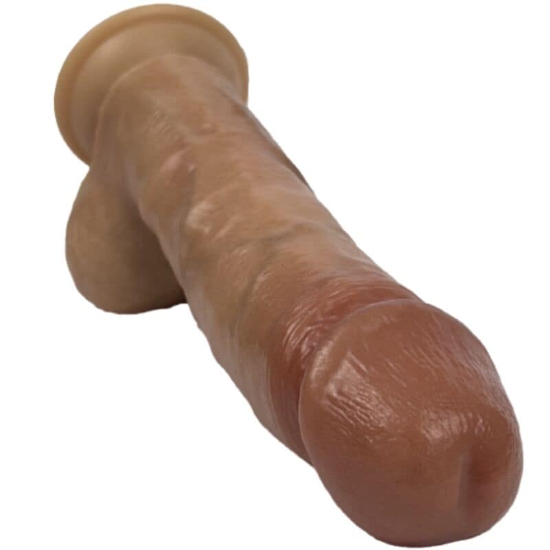 SILEXD - MODEL 2REAL SKIN SUPER REALISTIC PENIS THERMO REACTIVE 21 CM PREMIUM SILEXPAN BROWN - Image 5