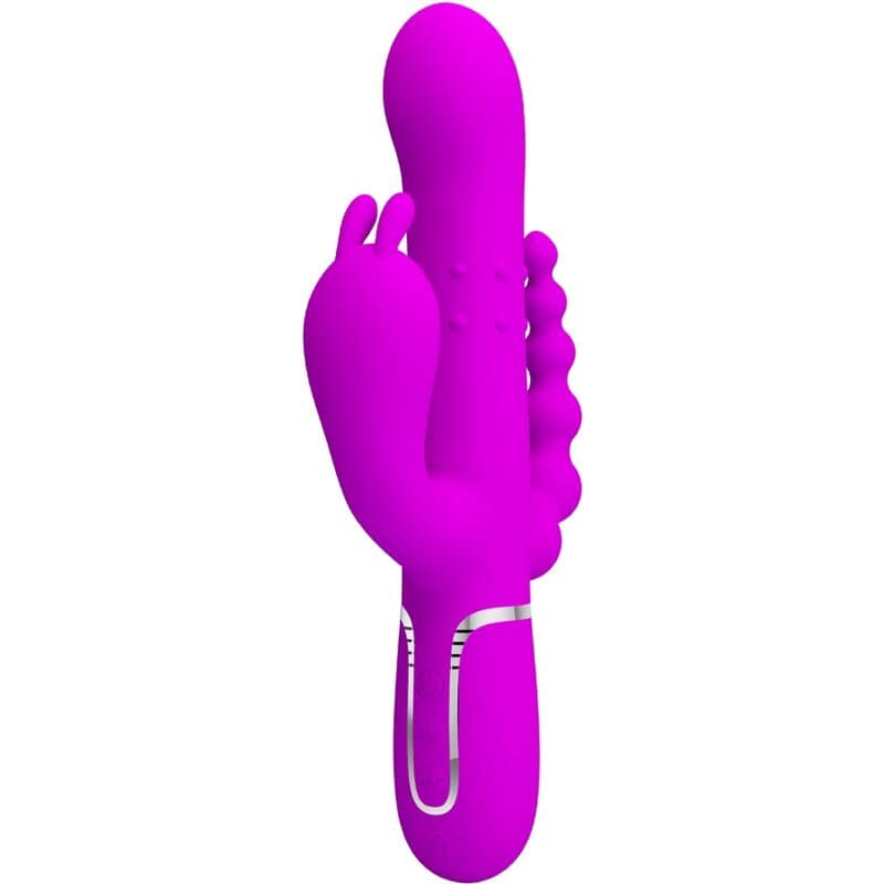PRETTY LOVE - CAMMY TRIPPELVIBRATOR MULTIFUNKTION 4 I 1 ROSA