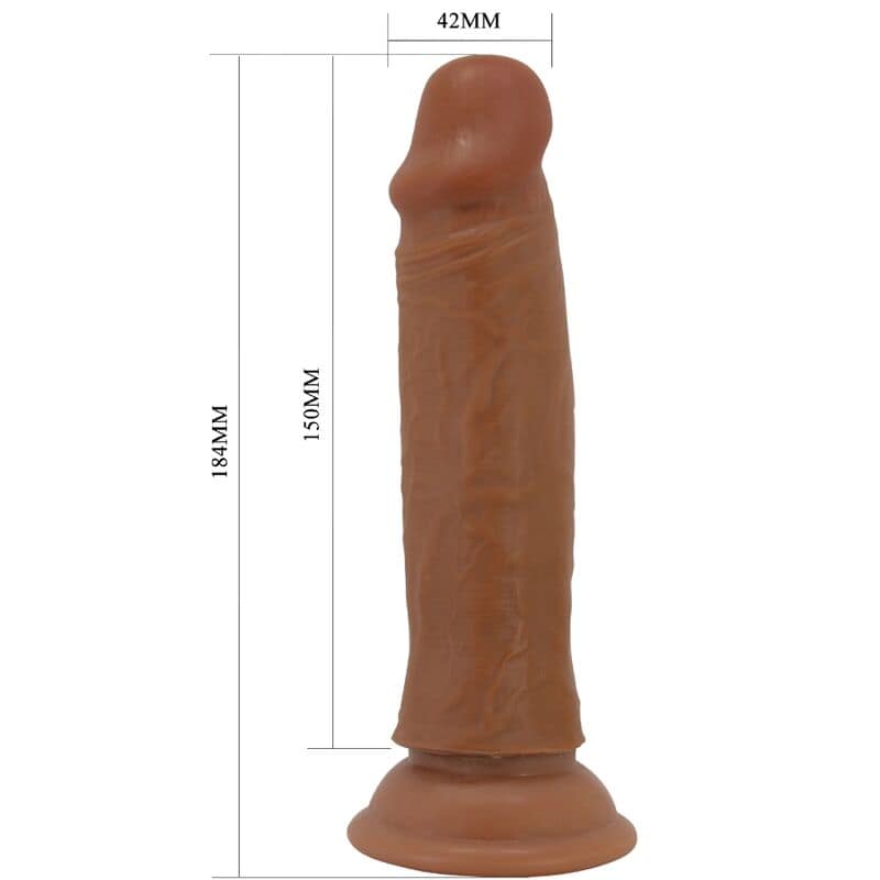PRETTY LOVE - QUENTIN REALISTIC DILDO 18 CM BROWN - Bild 5