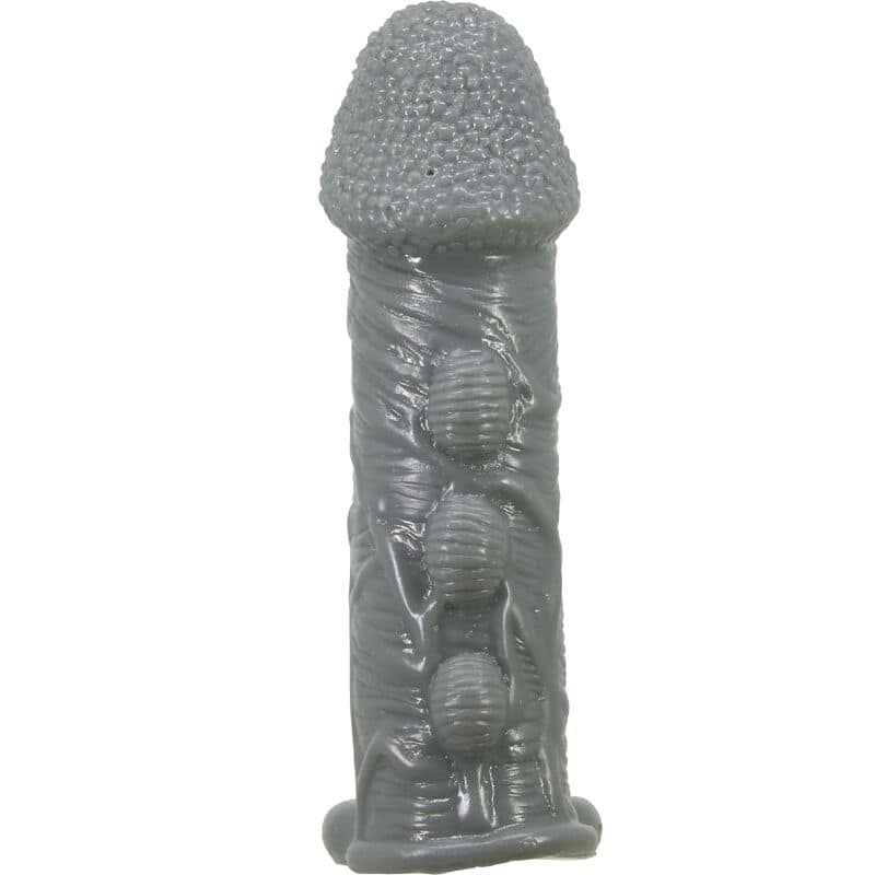 PRETTY LOVE - REALISTIC PENIS ENLARGER AND DELAY SLEEVE GREY - Image 3