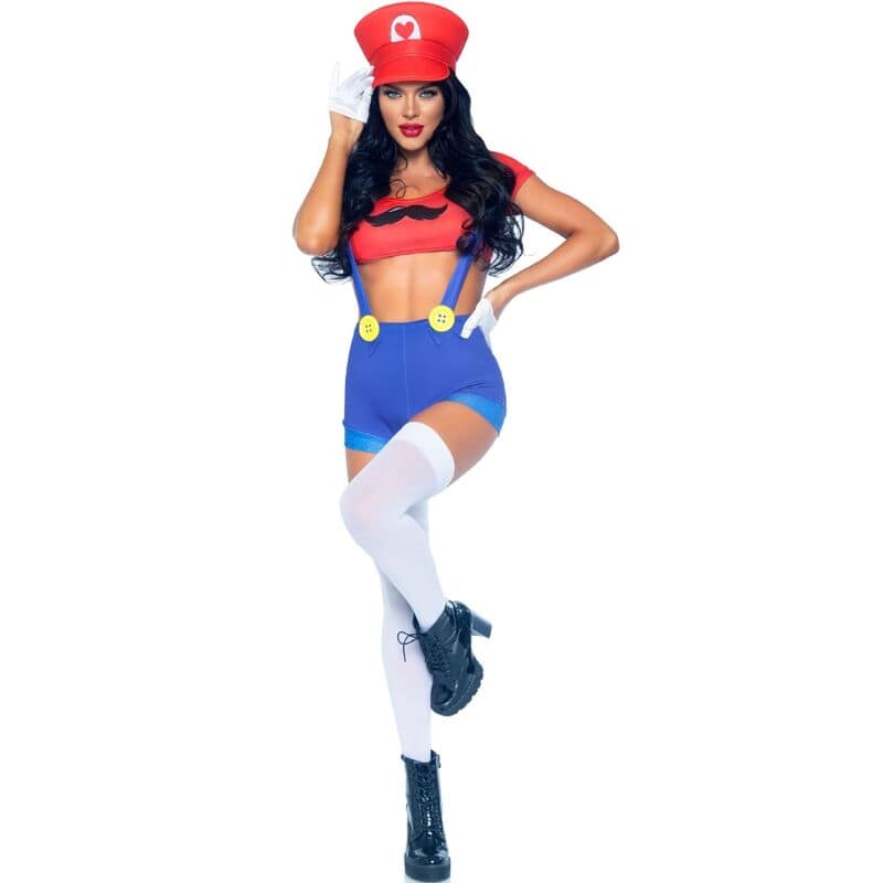 LEG AVENUE - SEXY COSTUME MARIO BROS RED/BLUE M - Bild 2