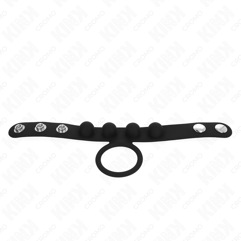 KINK - LEATHER PENIS RING 3.5 CM WITH PRESSURE CLOSURE 23 X 2 CM - Image 3
