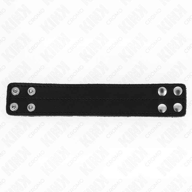 KINK - LEATHER PENIS RING WITH PRESSURE CLOSURE 18.5 X 3.3 CM - Image 3