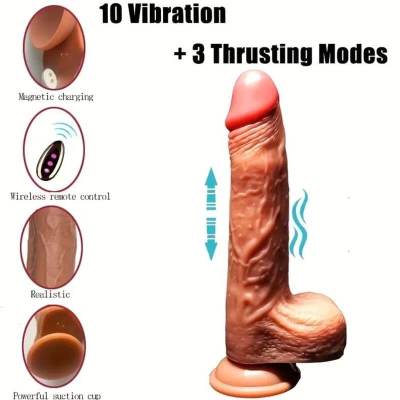 ARMONY - RECHARGEABLE VIBRATING REALISTIC DILDO - Image 5