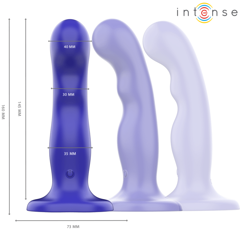 INTENSE - SHORTY VIBRATOR WITH SUCTION CUP BLUE REMOTE CONTROL - Bild 2