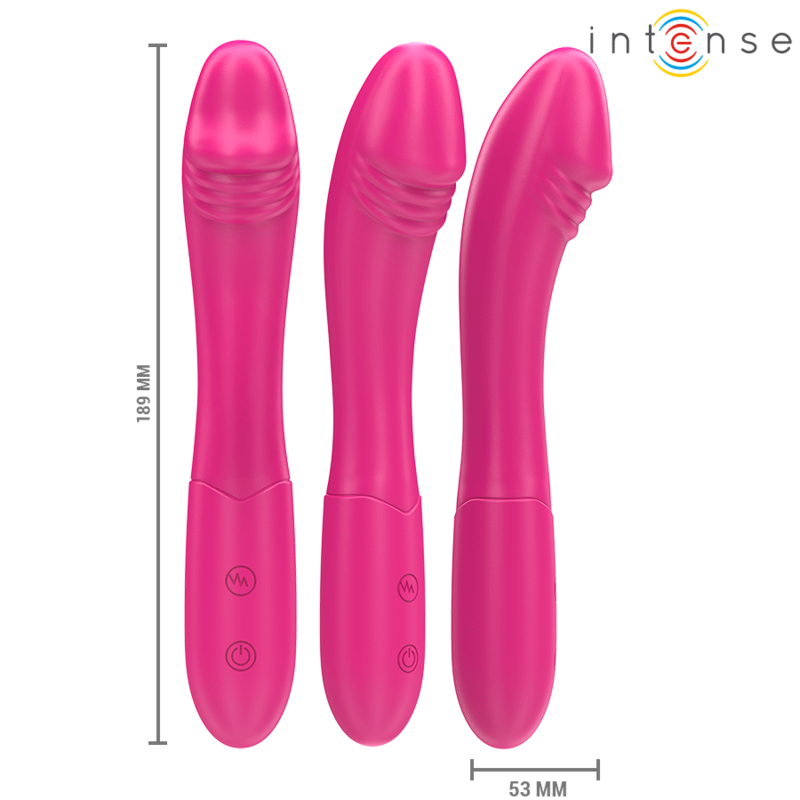 INTENSE - BELINDA VIBRATOR 19 CM FLEXIBLE 10 VIBRATIONS PINK - Image 3
