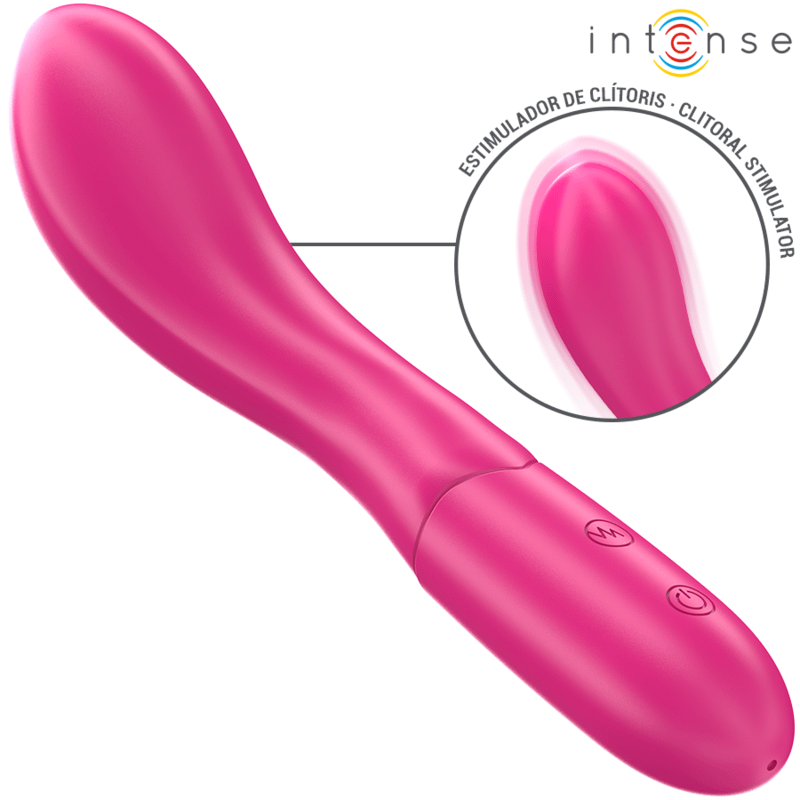 INTENSE - LISETTE VIBRATOR 19 CM FLEXIBLE 10 VIBRATIONS PINK - Image 2