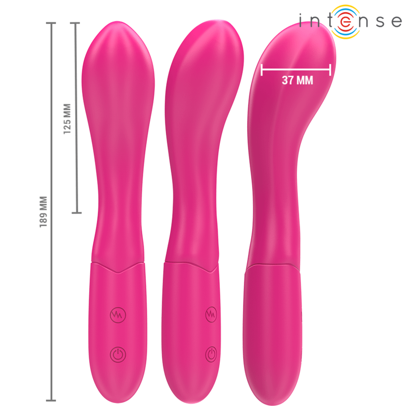 INTENSE - LISETTE VIBRATOR 19 CM FLEXIBLE 10 VIBRATIONS PINK - Image 3