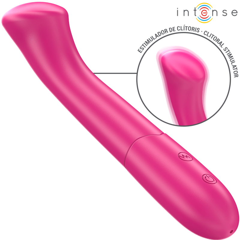 INTENSE - PATY VIBRATOR 19 CM FLEXIBLE 10 VIBRATIONS MODEL 2 PINK - Image 2