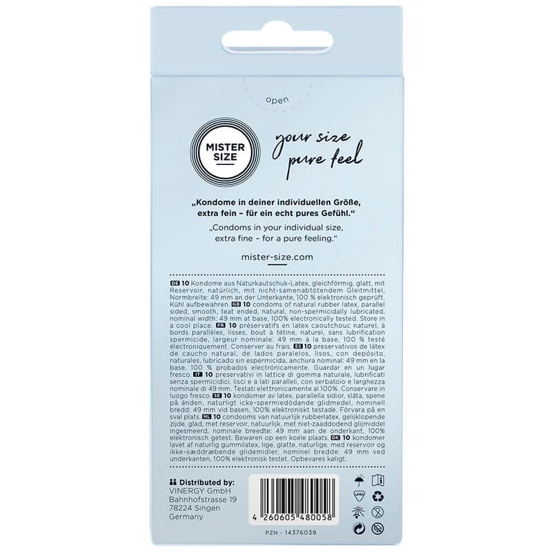 MISTER SIZE - CONDOM SIZE S 49 MM (10 UNITS) - Image 3