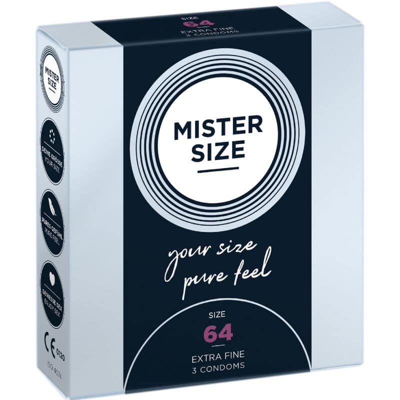 MISTER SIZE - CONDOMS SIZE XXL 64 MM (3 UNITS)