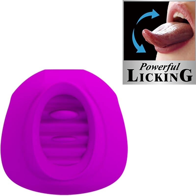 PRETTY LOVE - ESTELLE TONGUE CLITORIS STIMULATOR 12 VIBRATIONS PURPLE - Image 2