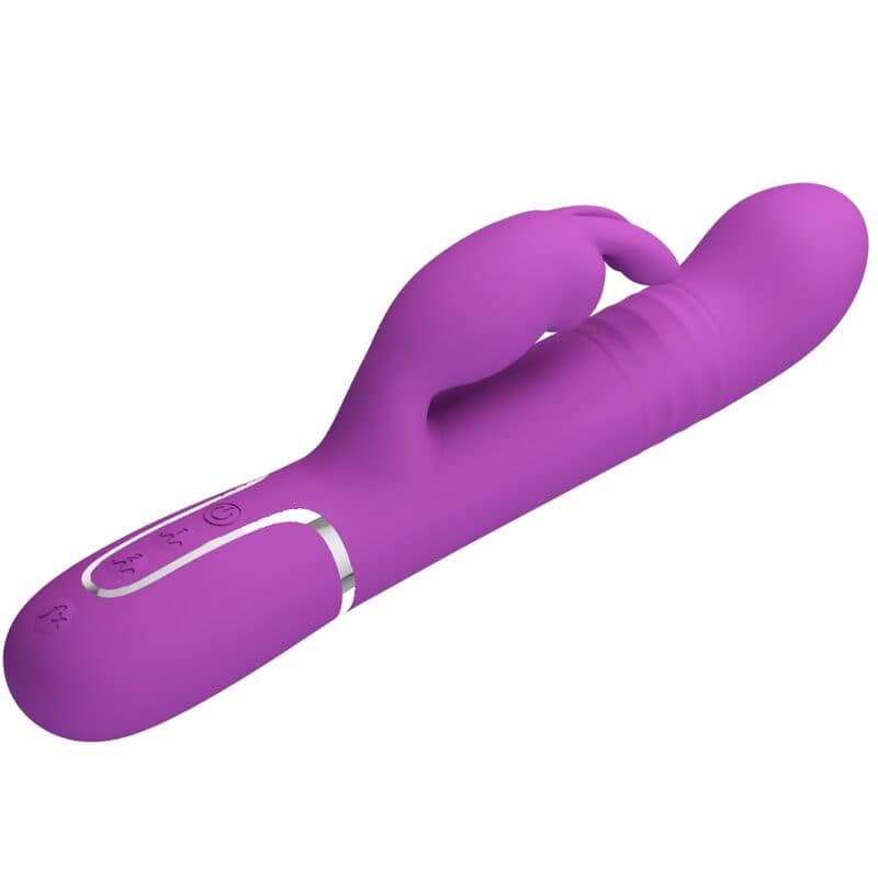 PRETTY LOVE - COALE 4 IN 1 MULTIFUNCTION RABBIT VIBRATOR  PURPLE - Image 3