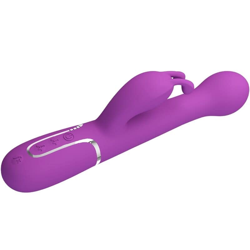 PRETTY LOVE - DEJON 3 IN 1 MULTIFUNCTION RABBIT VIBRATOR PURPLE - Image 3