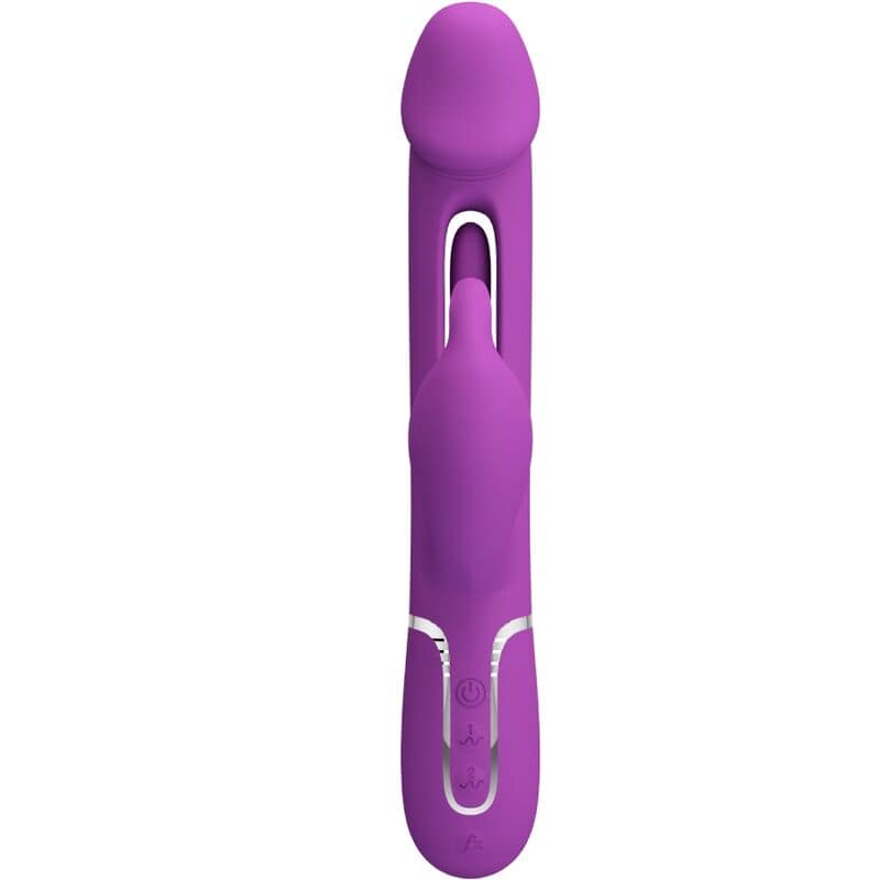 PRETTY LOVE - KAMPAS 3 IN 1 MULTIFUNCTION RABBIT VIBRATOR PURPLE - Image 2