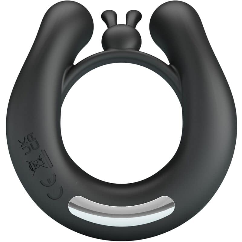 PRETTY LOVE - DAHLIA VIBRATING RING + CLITORIS STIMULATOR 12 VIBRATIONS BLACK - Image 2