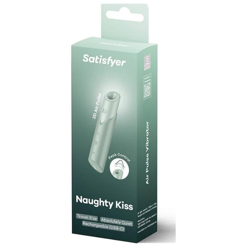SATISFYER - NAUGHTY KISS WAVE CLITORIS STIMULATOR AQUAMARINE - Image 2