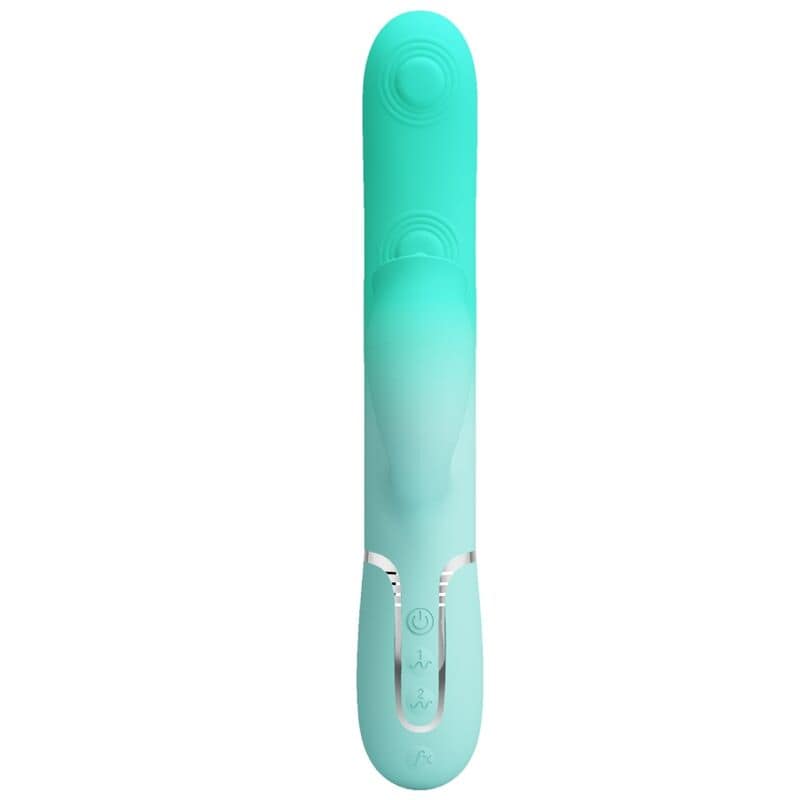 PRETTY LOVE - GIGI MULTIFUNCTION RABBIT VIBRATOR AQUA GREEN - Image 3
