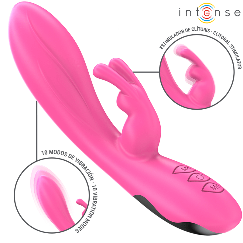 INTENSE - RANDALL RABBIT VIBRATOR 10 VIBRATIONS PINK - Image 2