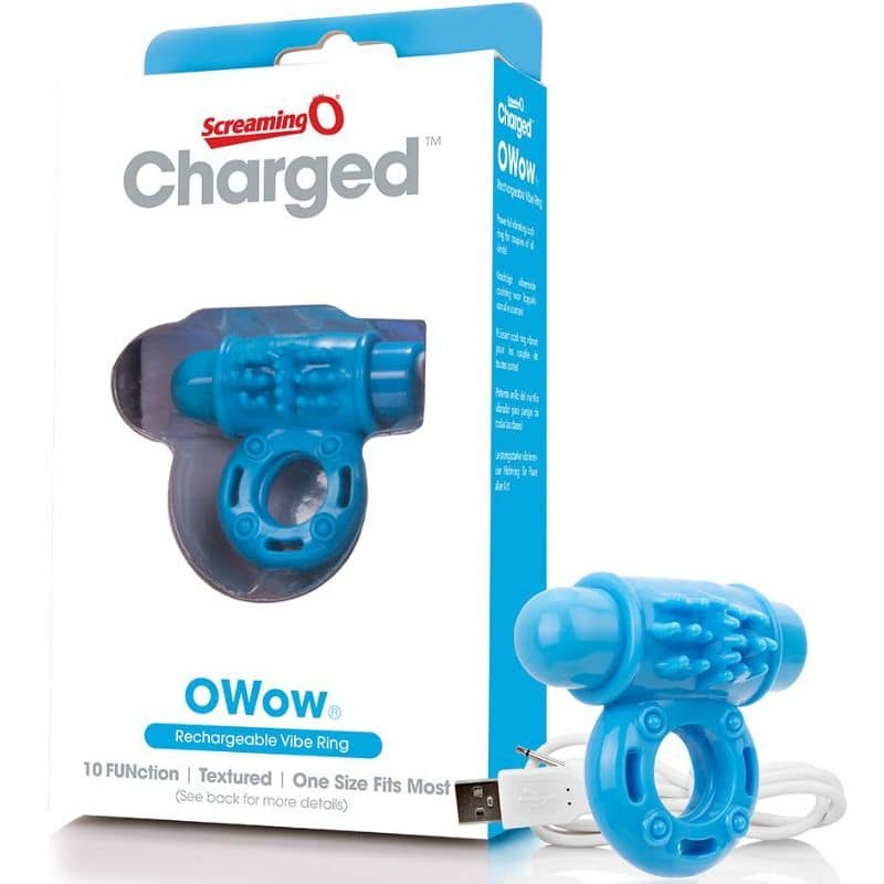 SCREAMING O - RING VIBRATOWOW RECHARGEABLE BLUE - Image 2