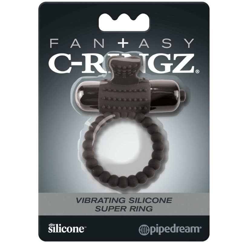 FANTASY C-RINGZ - BLACK SILICONE VIBRATING RING - Image 3