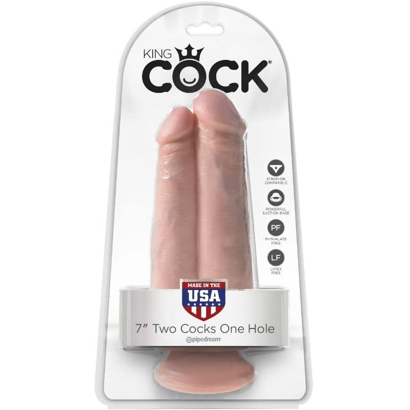 KING COCK - TWO COCKS ONE HOLE 20.3 CM - Image 3