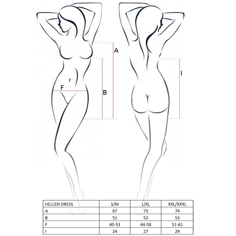 PASSION - WOMAN HELLEN VESTIDO Y TANGA TALLA L/XL - Bild 2