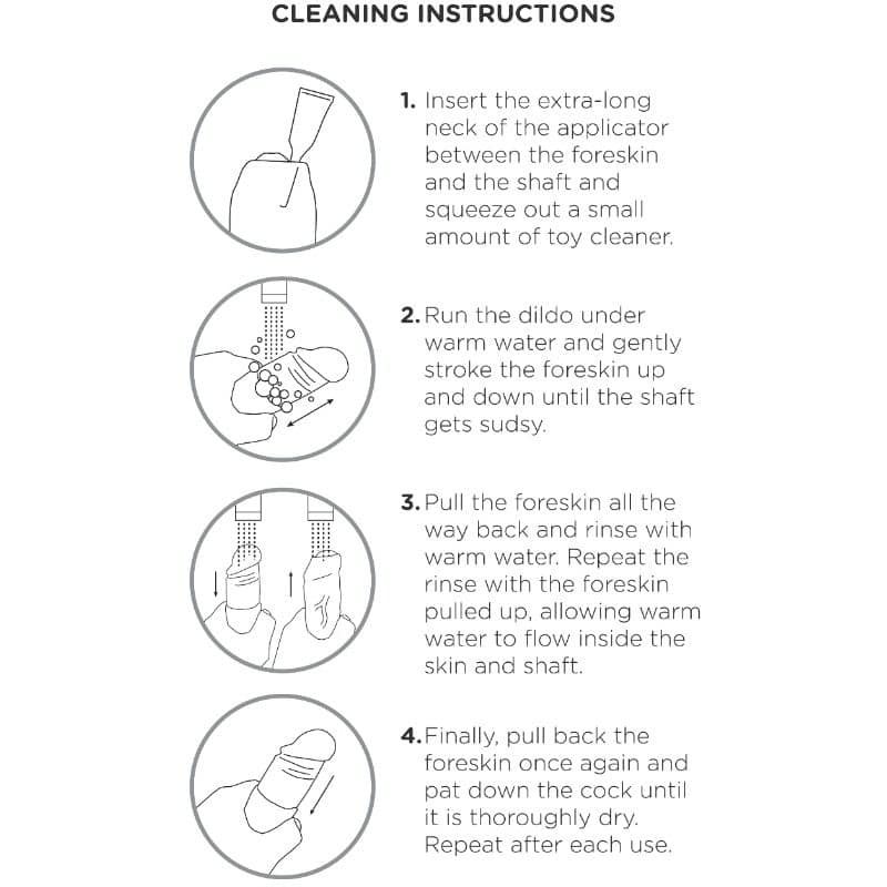 KING COCK - REALISTIC DILDO UNCUT FLESH 21 CM - Image 4