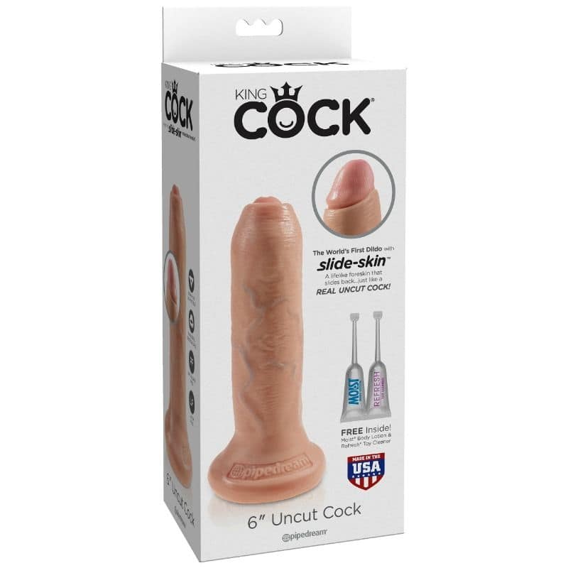 KING COCK - REALISTIC DILDO UNCUT FLESH 15 CM - Image 4