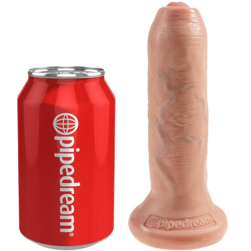 KING COCK - REALISTIC DILDO UNCUT FLESH 15 CM - Image 5