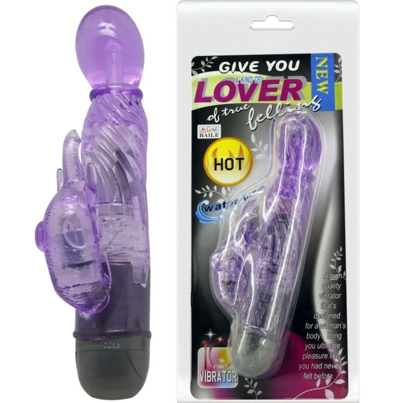 BAILE - GIVE YOU A KIND OF LOVER VIBRATOR WITH LILAC RABBIT 10 MODES - Image 2
