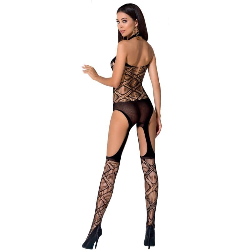 PASSION - WOMAN BS060 BODYSTOCKING NEGRO TALLA ÚNICA