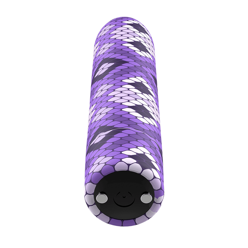 CUSTOM BULLETS - RECHARGEABLE SNAKE PURPLE MAGNETIC BULLET 10 INTENSITIES - Bild 4
