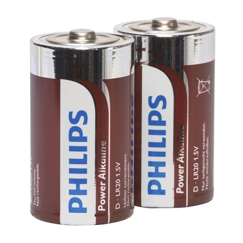 PHILIPS - POWER ALKALINE PILA D LR20 PACK 2 - Image 2