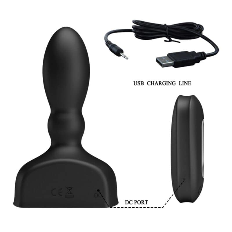 MR PLAY - BLACK INFLATABLE ANAL PLUG REMOTE CONTROL - Bild 3