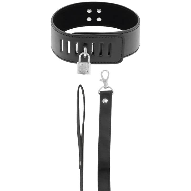 DARKNESS - BDSM COLLAR WITH BLACK LOCK - Image 2