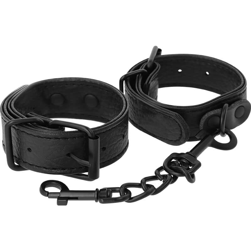 DARKNESS - WIDE THIN TEXTURED HANDCUFFS - Image 2